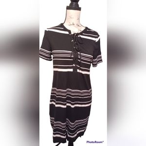 White House Black Market Dress Black and White colors soft fabric with stretch
